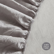Cosy Club Washed Cotton Sheet Set Grey Double CC-SHEETSET-D-GY-GY