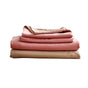 Cosy Club Cotton Bed Sheets Set Pink Brown Cover Single CC-SHEETSET-S-PK-BR
