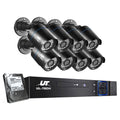 UL-tech CCTV Security System 8CH DVR 8 Cameras 4TB Hard Drive CC-WD-8C-8B-4T