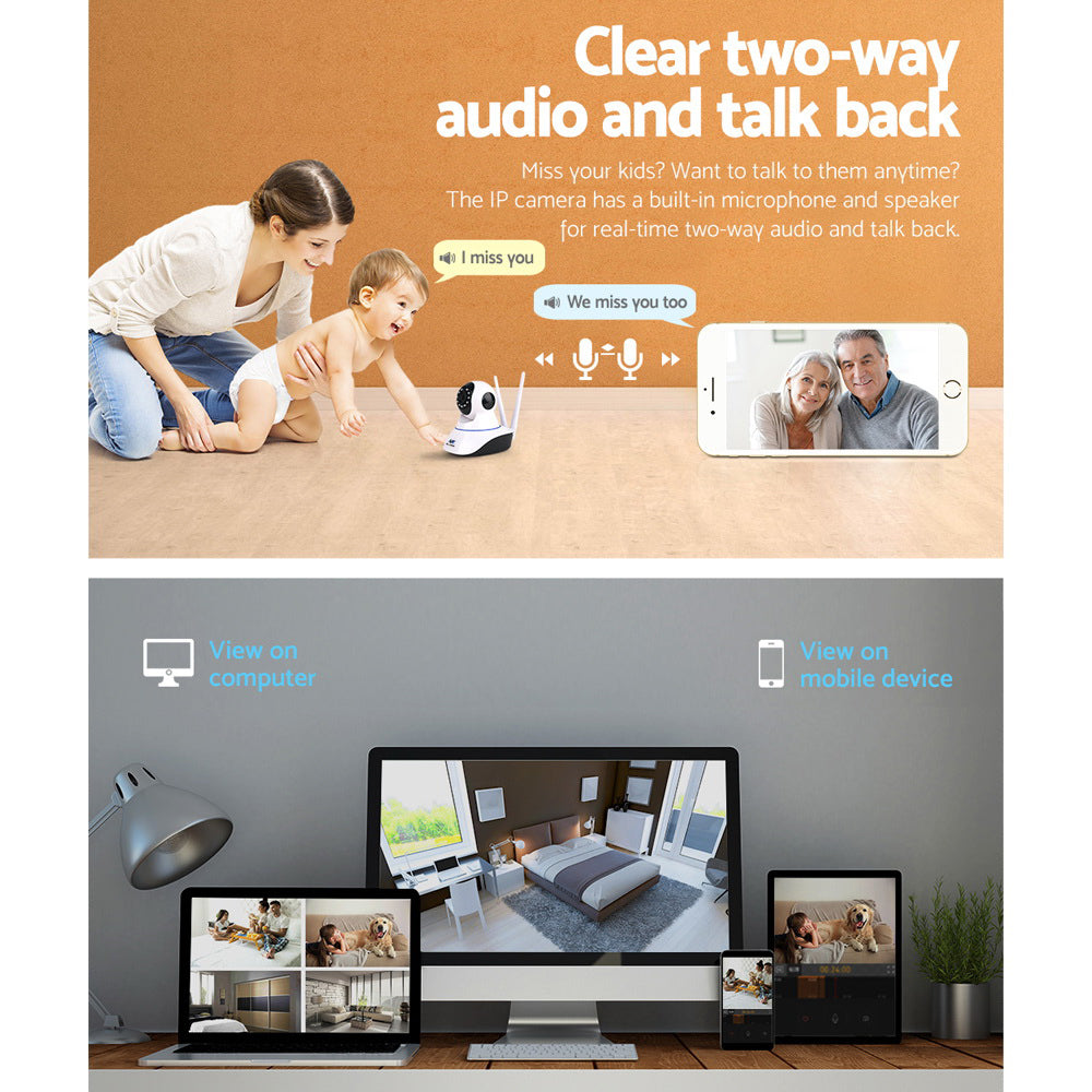 UL-tech 1080P Wireless IP Camera Security WIFI Cam White CC-WL-IP