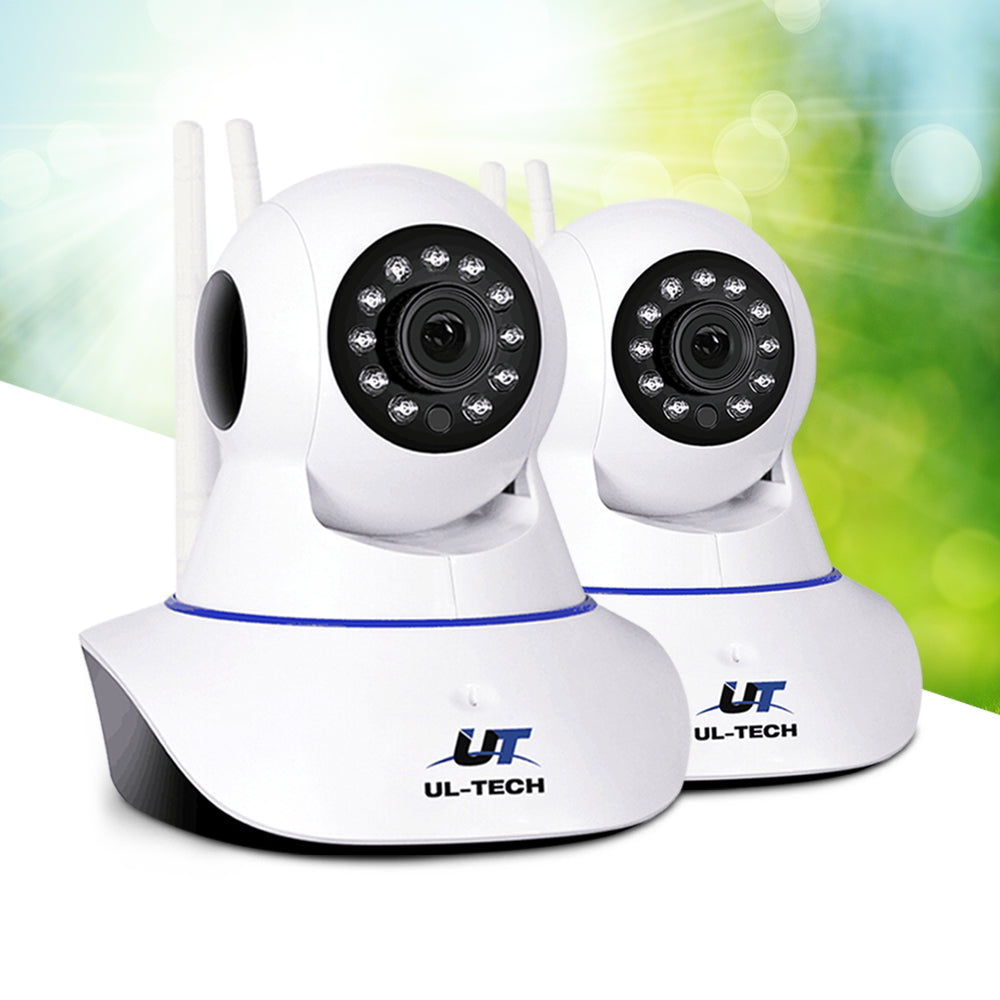 UL-tech 1080P Wireless IP Cameras Security WIFI Cam White CC-WL-IP-FC2