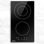 Devanti Electric Ceramic Cooktop 30cm CCT-B-2B-3Z-TOUCH-BK