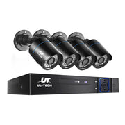 UL-TECH 1080P Security Camera System 4CH DVR with 4 CCTV Bullet Cameras CCTV-4C-4B-BK