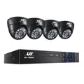 UL-TECH 1080P Security Camera System 4CH DVR with 4 CCTV Dome Cameras CCTV-4C-4D-BK
