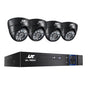 UL-TECH 1080P Security Camera System 4CH DVR with 4 CCTV Dome Cameras CCTV-4C-4D-BK