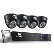 UL-tech CCTV Security System 4CH DVR 4 Cameras 2TB Hard Drive CCTV-4C-4D-BK-2T