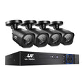 UL-TECH 1080P Security Camera System 4CH DVR with 4 CCTV Square Cameras CCTV-4C-4S-BK