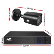 UL-tech CCTV Security System 4CH DVR 4 Cameras 2TB Hard Drive CCTV-4C-4S-BK-2T