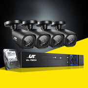 UL-tech CCTV Security System 4CH DVR 4 Cameras 2TB Hard Drive CCTV-4C-4S-BK-2T