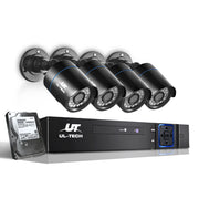 UL-tech CCTV Security System 8CH DVR 4 Cameras 2TB Hard Drive CCTV-8C-4B-BK-2T
