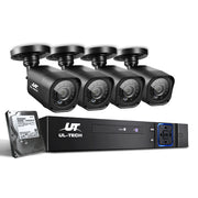 UL-tech CCTV Security System 8CH DVR 4 Cameras 2TB Hard Drive CCTV-8C-4S-BK-2T
