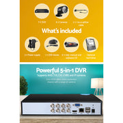 UL-tech CCTV Security System 8CH DVR 8 Cameras 2TB Hard Drive CCTV-8C-8B-BK-2T