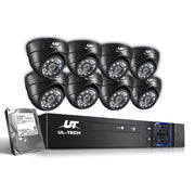 UL-tech CCTV Security System 8CH DVR 8 Cameras 2TB Hard Drive CCTV-8C-8D-BK-2T