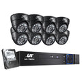 UL-tech CCTV Security System 8CH DVR 8 Cameras 1TB Hard Drive CCTV-8C-8D-BK-T
