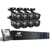 UL-tech CCTV Security System 8CH DVR 8 Cameras 2TB Hard Drive CCTV-8C-8S-BK-2T