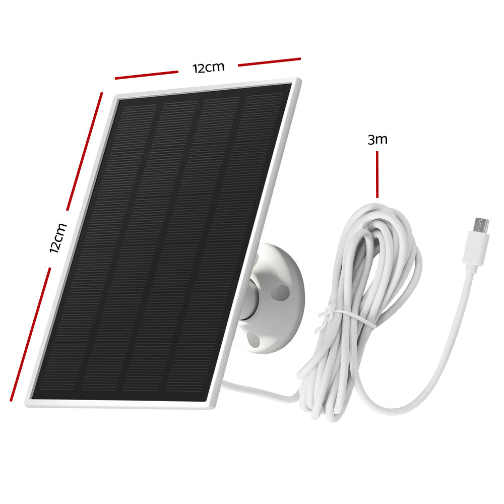UL-tech Solar Panel For Security Camera Wireless 3W CCTV-B-SP-BK