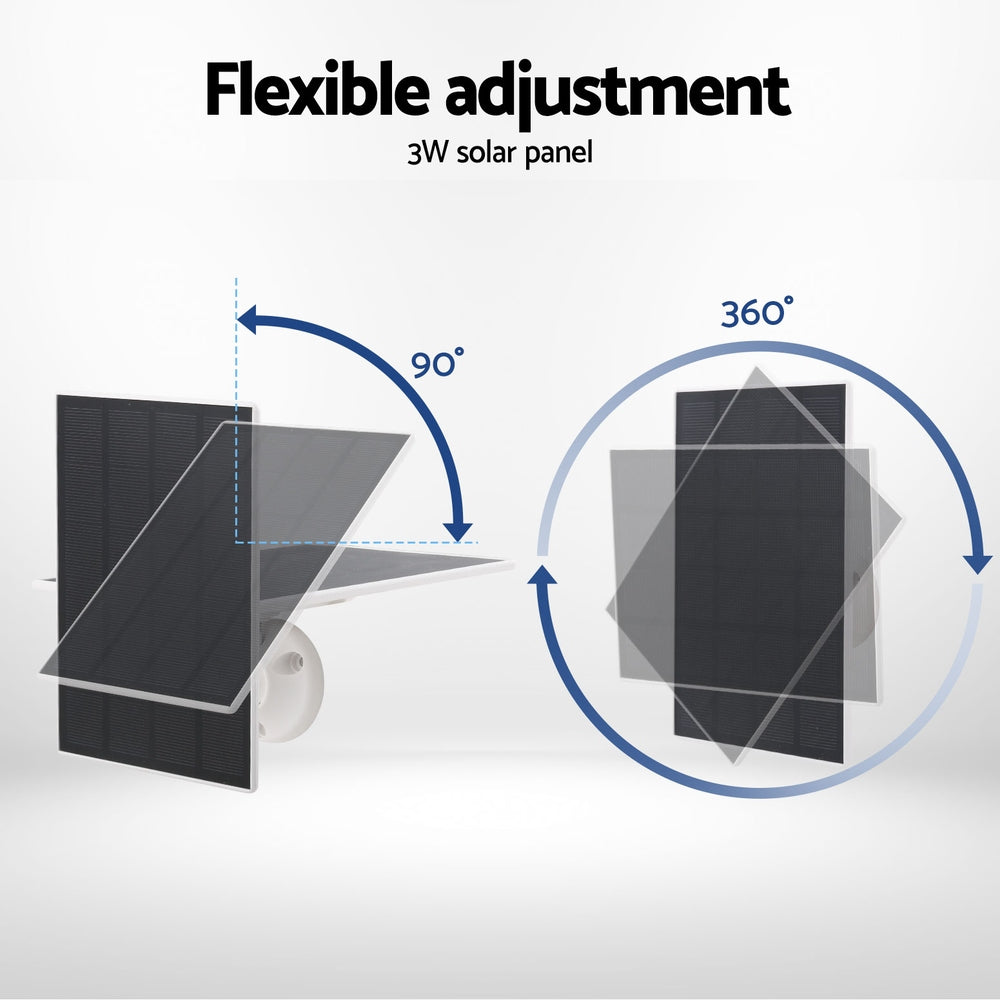 UL-tech Solar Panel For Security Camera Wireless 3W CCTV-B-SP-BK