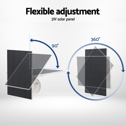 UL-tech Solar Panel For Security Camera Wireless 3W CCTV-B-SP-BK