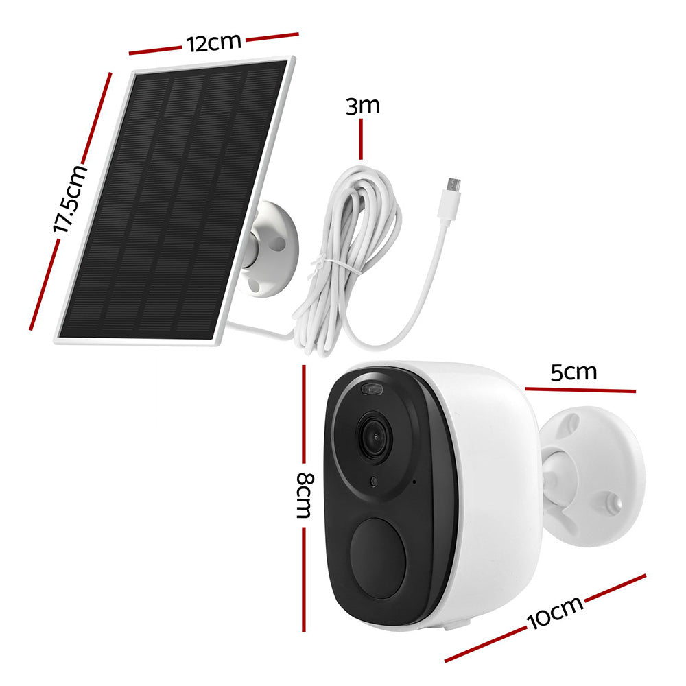 UL-tech 3MP Solar Security Camera CCTV-B-SP-C2-WH
