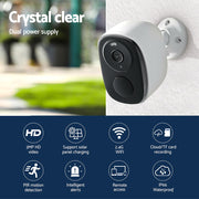 UL-tech 3MP Solar Security Camera CCTV-B-SP-C2-WH