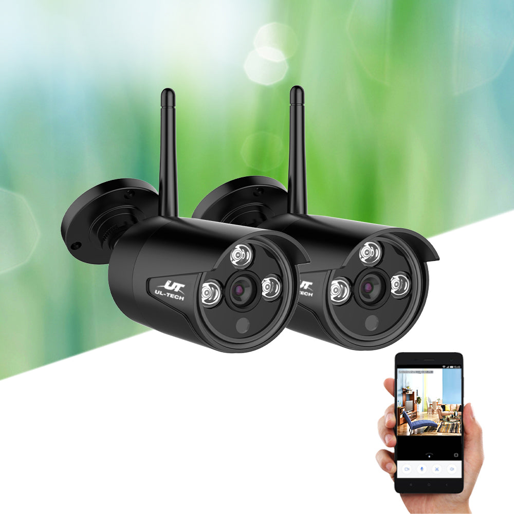 UL-tech Wireless CCTV 3MP 2 Cameras Bullet CCTV-CAM-WF-CLA-X2