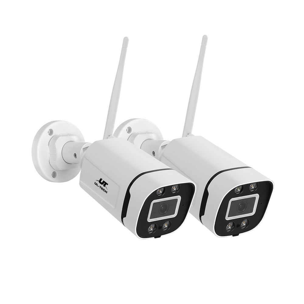 UL-tech Wireless CCTV 3MP 2 Cameras Square CCTV-CAM-WF-P4-X2