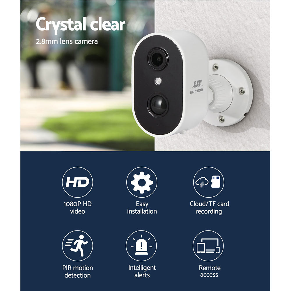 UL-tech 1080P Wireless IP Camera WIFI Home Security Cam CCTV-SC-C2-WH