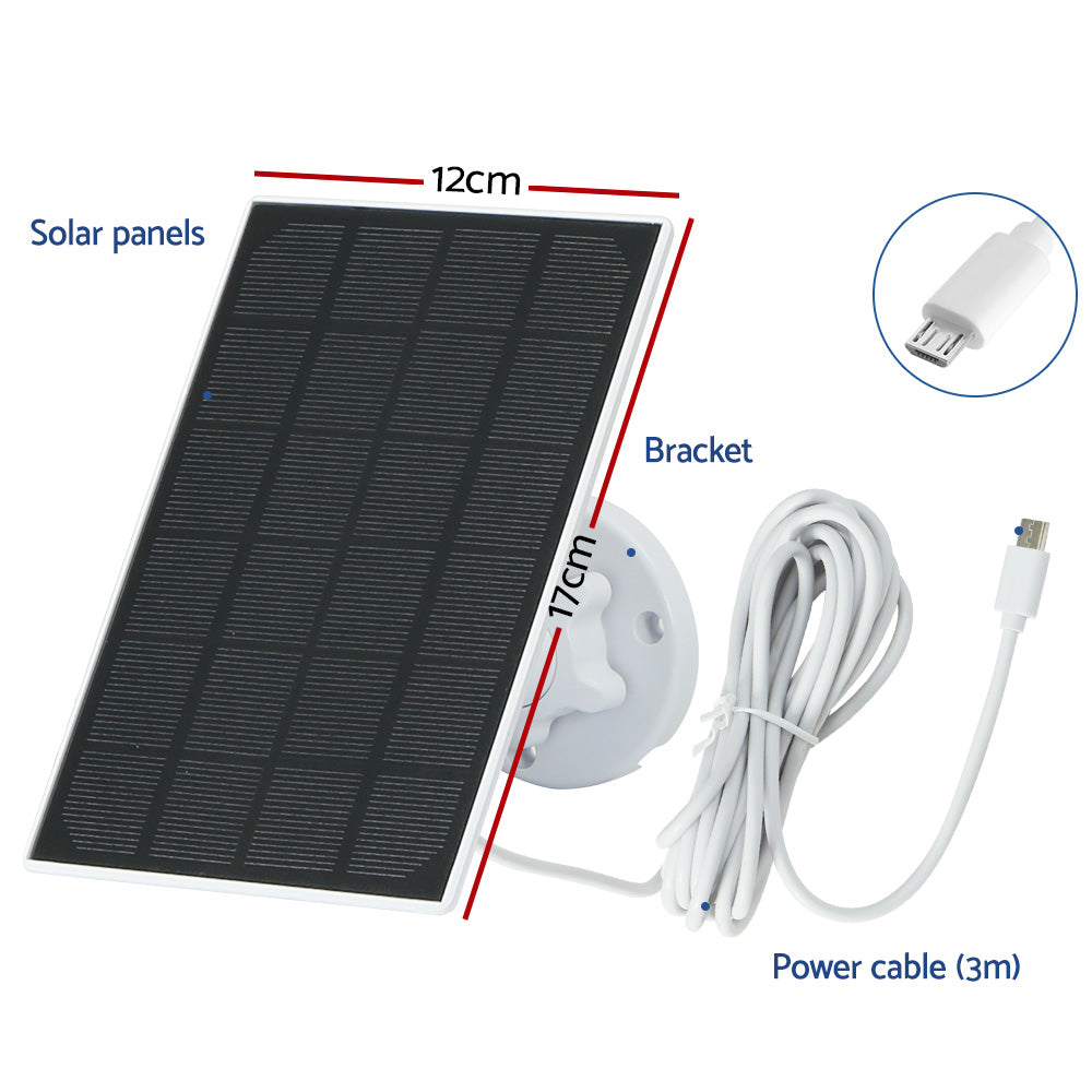 UL-tech 1080P Wireless Security IP Camera Rechargeable Outdoor CCTV Solar Panel CCTV-SCSP-C2-WH