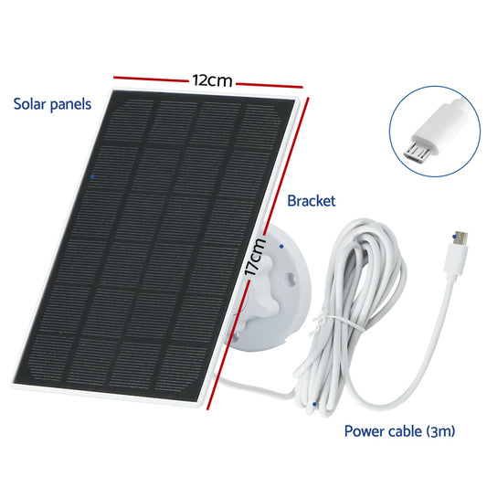 UL-tech 1080P Wireless Security IP Camera Rechargeable Outdoor CCTV Solar Panel CCTV-SCSP-C2-WH