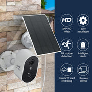 UL-tech 1080P Wireless Security IP Camera Rechargeable Outdoor CCTV Solar Panel CCTV-SCSP-C2-WH
