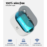 UL-tech 1080P Wireless Security IP Camera Rechargeable Outdoor CCTV Solar Panel CCTV-SCSP-C2-WH