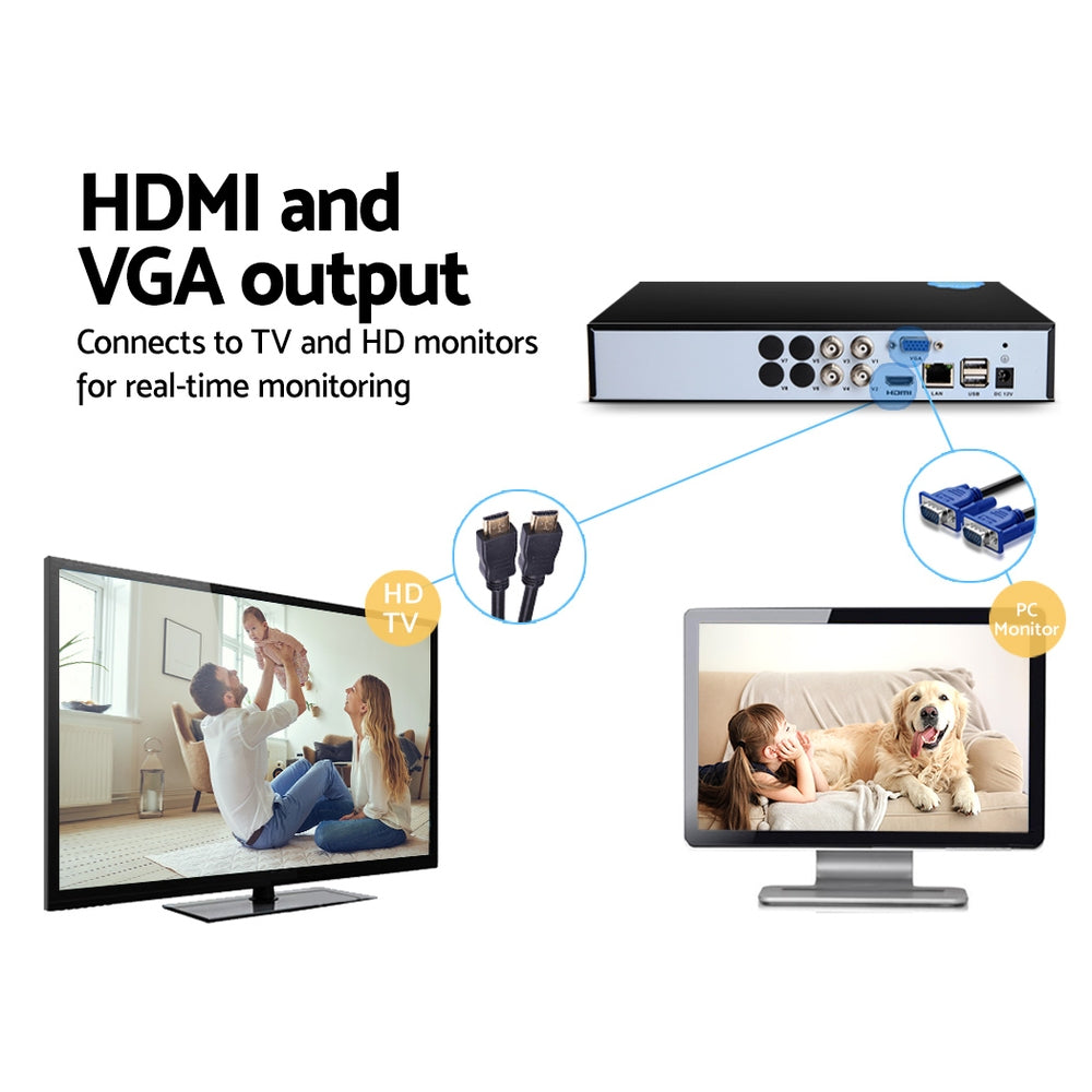 UL-tech 4CH DVR 1080P 5in1 CCTV Video Recorder 4TB Hard Drive CCTV-SOLO-DVR-4CH-4TB