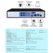 UL-tech 4CH DVR 1080P 5in1 CCTV Video Recorder 4TB Hard Drive CCTV-SOLO-DVR-4CH-4TB