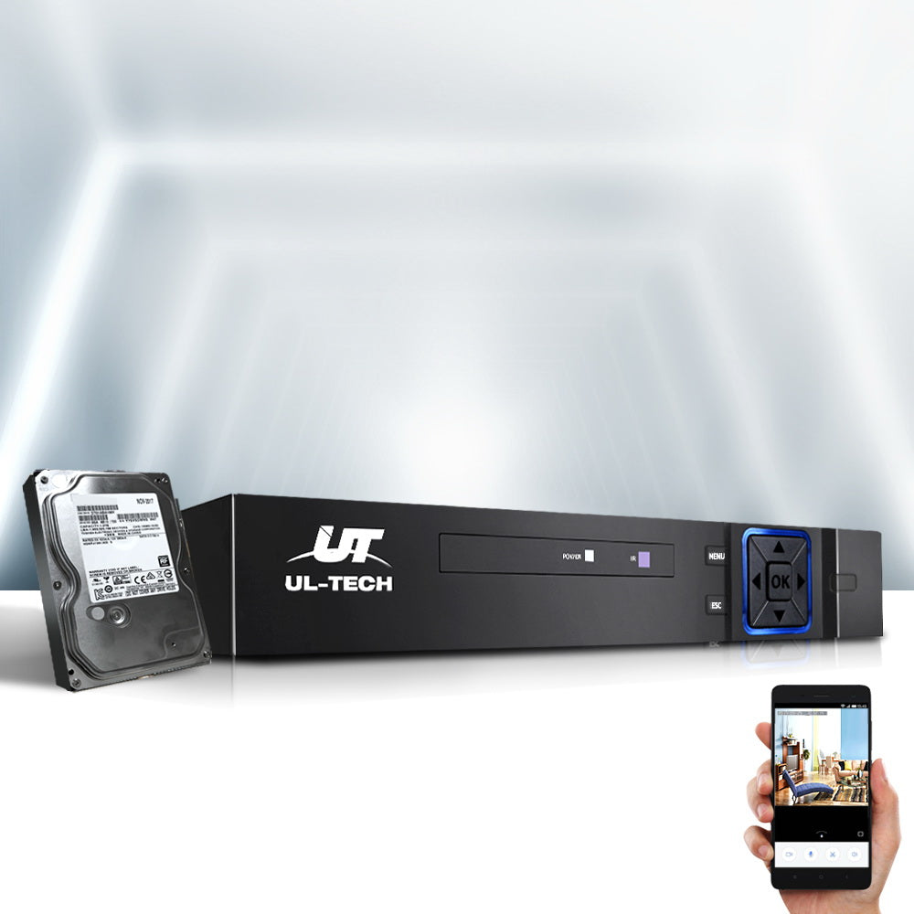 UL-tech 4CH DVR 1080P 5in1 CCTV Video Recorder 4TB Hard Drive CCTV-SOLO-DVR-4CH-4TB