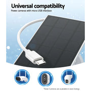 UL-tech Solar Panel For Security Camera Wireless 3W CCTV-SP-ATYN-BK