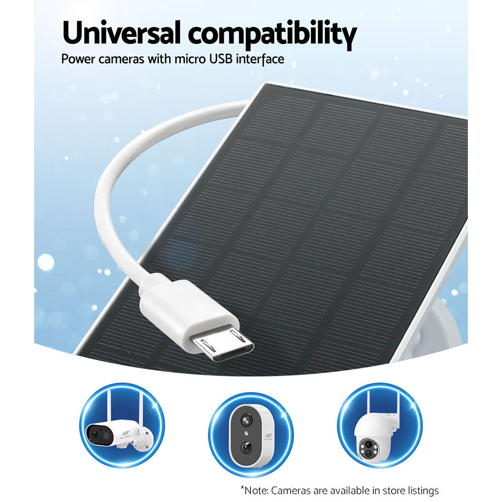 UL-tech Solar Panel For Security Camera Wireless 3W CCTV-SP-ATYN-BK