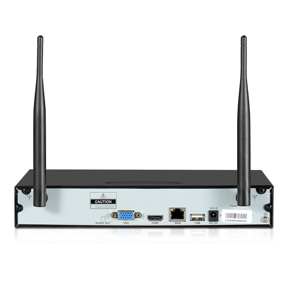 UL-tech Wireless CCTV Security System 8CH NVR 3MP 4 Bullet Cameras 2TB CCTV-WF-CLA-8C-4B-2T