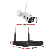 UL-tech Wireless CCTV Security System 8CH NVR 3MP 4 Square Cameras CCTV-WF-CLA-8C-4P