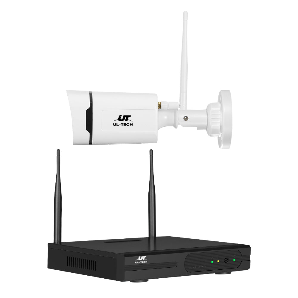 UL-tech Wireless CCTV Security System 8CH NVR 3MP 4 Square Cameras CCTV-WF-CLA-8C-4P
