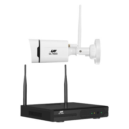 UL-tech Wireless CCTV Security System 8CH NVR 3MP 4 Square Cameras CCTV-WF-CLA-8C-4P