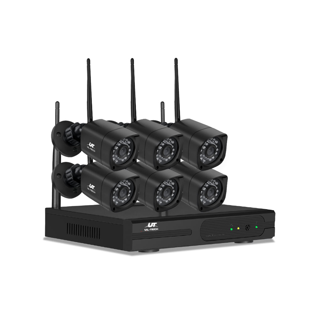 UL-TECH 3MP 8CH NVR Wireless 6 Security Cameras Set CCTV-WF-CLA-8C-6S