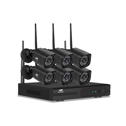 UL-TECH 3MP 8CH NVR Wireless 6 Security Cameras Set CCTV-WF-CLA-8C-6S