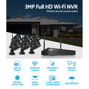 UL-tech CCTV Wireless Security Camera System 8CH Home Outdoor WIFI 6 Square Cameras Kit 1TB CCTV-WF-CLA-8C-6S-T