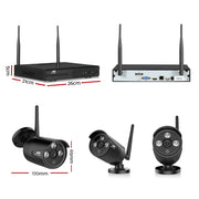UL-tech Wireless CCTV Security System 8CH NVR 3MP 8 Bullet Cameras CCTV-WF-CLA-8C-8B