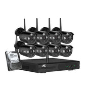 UL-tech Wireless CCTV Security System 8CH NVR 3MP 8 Bullet Cameras 4TB CCTV-WF-CLA-8C-8B-4T