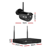 UL-tech Wireless CCTV Security System 8CH NVR 3MP 8 Bullet Cameras 4TB CCTV-WF-CLA-8C-8B-4T