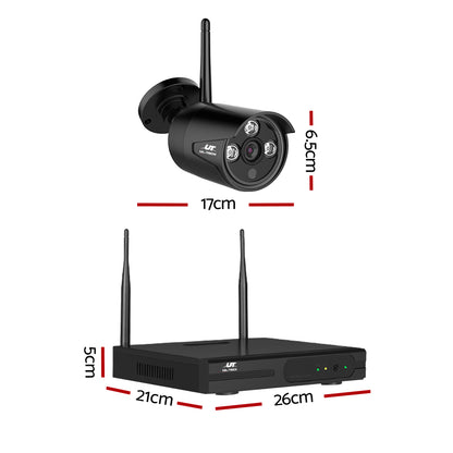 UL-tech Wireless CCTV Security System 8CH NVR 3MP 8 Bullet Cameras 4TB CCTV-WF-CLA-8C-8B-4T