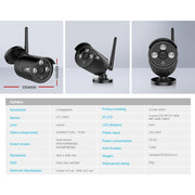 UL-tech Wireless CCTV Security System 8CH NVR 3MP 8 Bullet Cameras 4TB CCTV-WF-CLA-8C-8B-4T