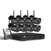 UL-tech Wireless CCTV Security System 8CH NVR 3MP 8 Bullet Cameras 1TB CCTV-WF-CLA-8C-8B-T