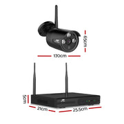UL-tech Wireless CCTV Security System 8CH NVR 3MP 8 Bullet Cameras 1TB CCTV-WF-CLA-8C-8B-T